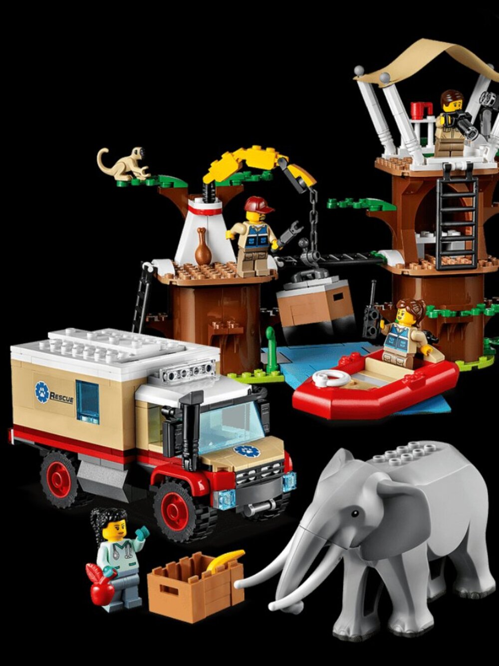 LEGO Wildlife Rescue Camp with over 500 pieces and box, 60307 - Picture 4 of 13